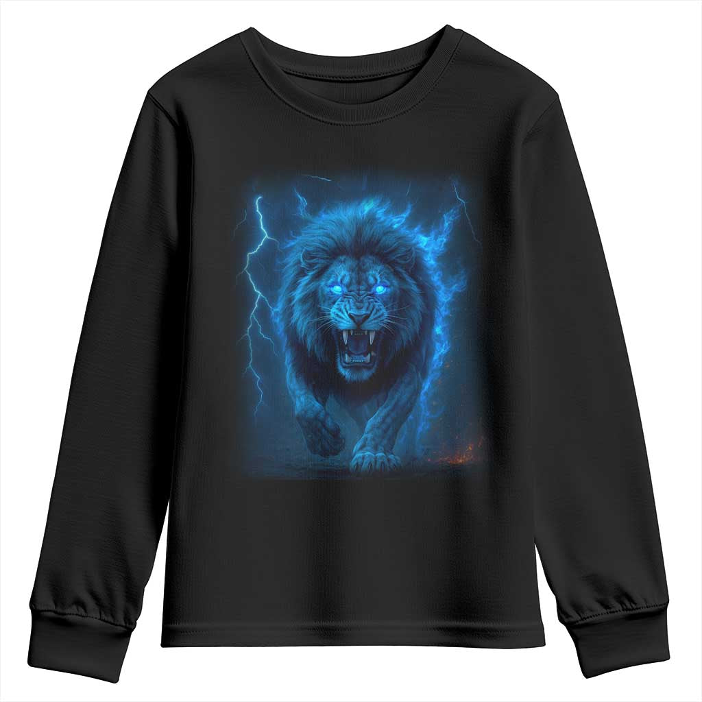 Vintage Classic Blue LF Bootleg Graphic Youth Sweatshirt TS10 Black Print Your Wear