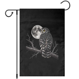 Owl Full Moon Graphic Garden Flag Vintage Dark Academia Bird TS10 Black Print Your Wear