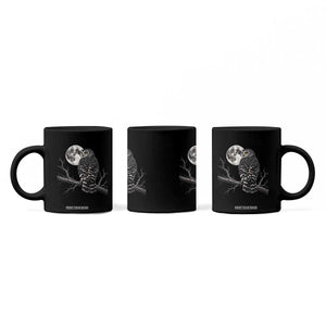 Owl Full Moon Graphic Coffee Mug Vintage Dark Academia Bird TS10 Print Your Wear