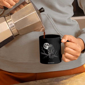 Owl Full Moon Graphic Coffee Mug Vintage Dark Academia Bird TS10 Print Your Wear