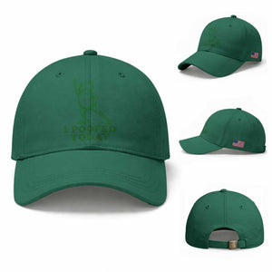 Funny I Pooped Today Frog Meme Baseball Cap Humor Bathroom Gag Gift