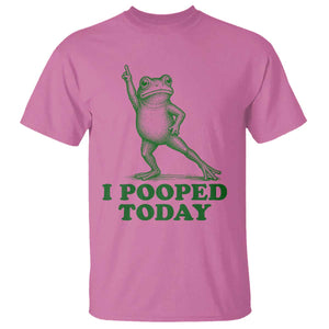 Funny I Pooped Today Frog Meme T Shirt Humor Bathroom Gag Gift