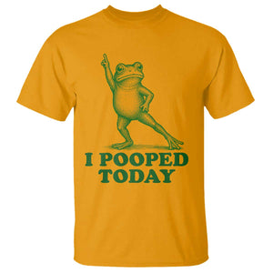 Funny I Pooped Today Frog Meme T Shirt Humor Bathroom Gag Gift