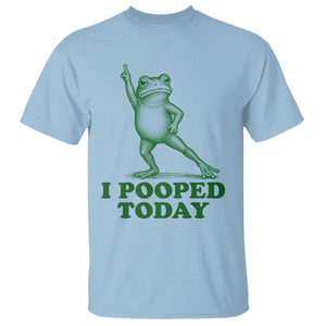 Funny I Pooped Today Frog Meme T Shirt Humor Bathroom Gag Gift