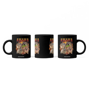 Funny Awawa Hyrax Screaming Meme 90s Bootleg Vintage Graphic Coffee Mug