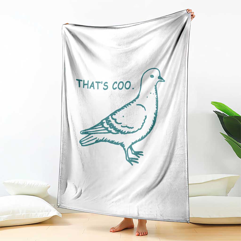 Pigeon Meme Throw Blanket Thats Coo Funny Pigeon Pun Vintage Bird 90s Graphic