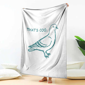 Pigeon Meme Throw Blanket Thats Coo Funny Pigeon Pun Vintage Bird 90s Graphic