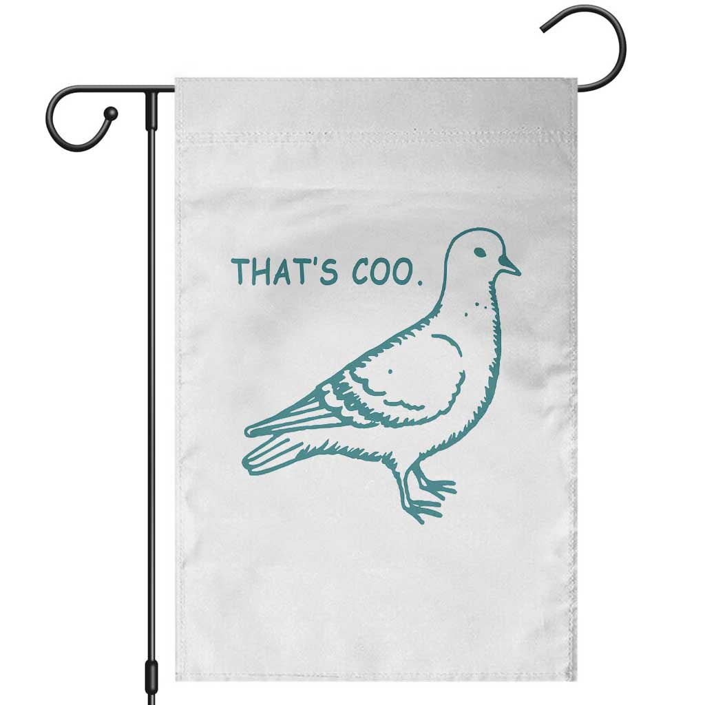 Pigeon Meme Garden Flag Thats Coo Funny Pigeon Pun Vintage Bird 90s Graphic