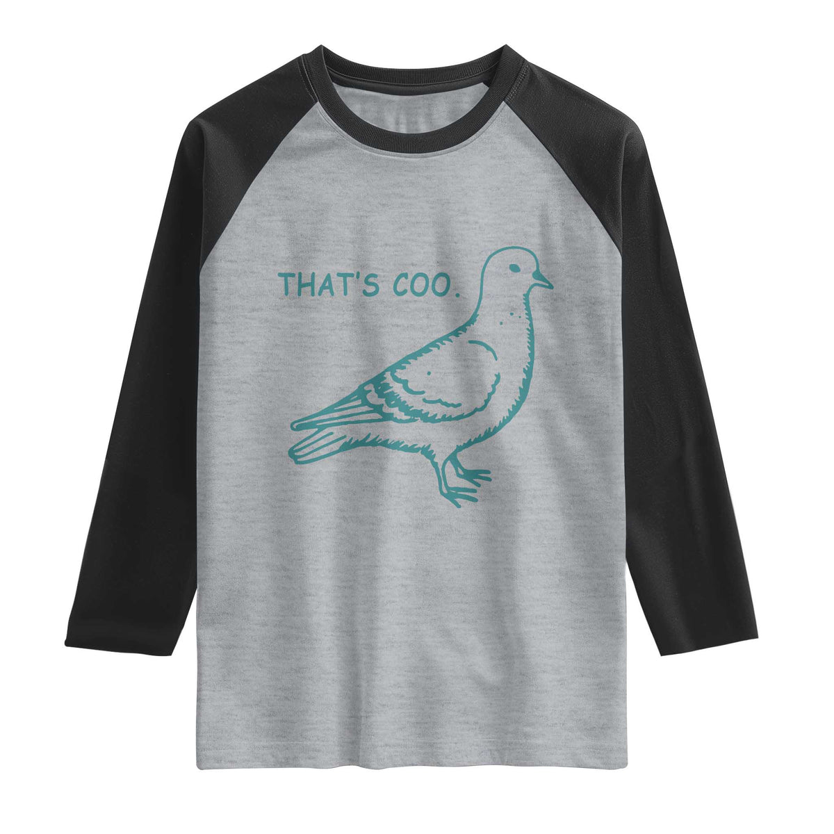 Pigeon Meme Raglan Shirt Thats Coo Funny Pigeon Pun Vintage Bird 90s Graphic