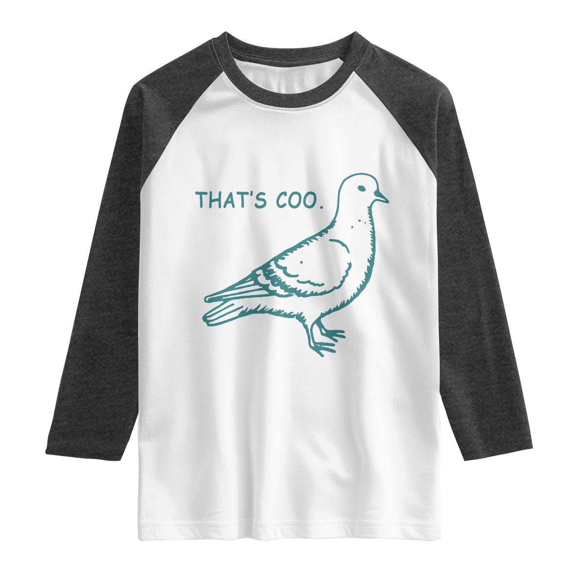 Pigeon Meme Raglan Shirt Thats Coo Funny Pigeon Pun Vintage Bird 90s Graphic