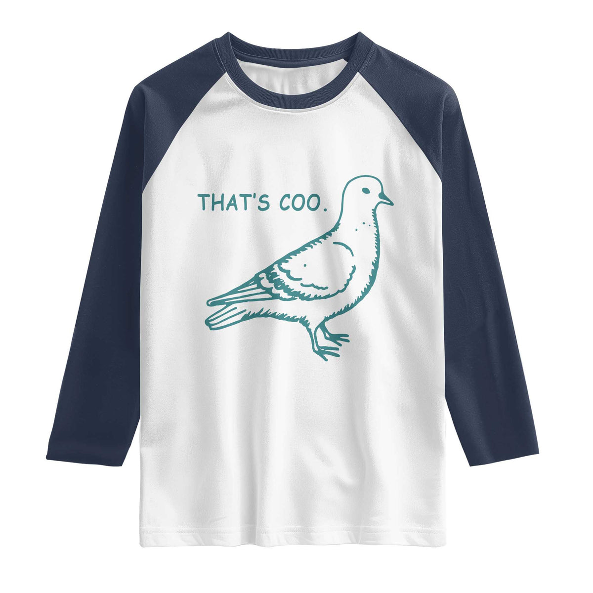Pigeon Meme Raglan Shirt Thats Coo Funny Pigeon Pun Vintage Bird 90s Graphic