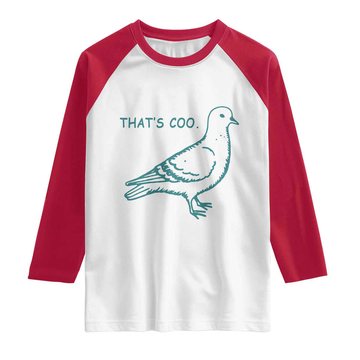 Pigeon Meme Raglan Shirt Thats Coo Funny Pigeon Pun Vintage Bird 90s Graphic