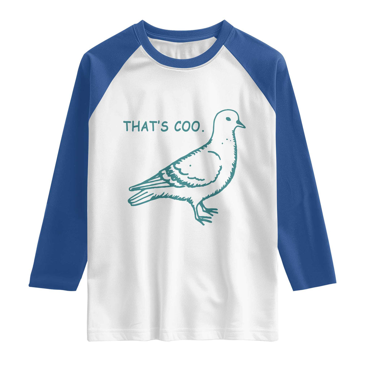 Pigeon Meme Raglan Shirt Thats Coo Funny Pigeon Pun Vintage Bird 90s Graphic