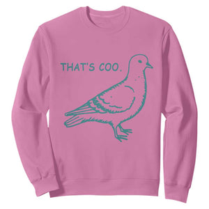 Pigeon Meme Sweatshirt Thats Coo Funny Pigeon Pun Vintage Bird 90s Graphic