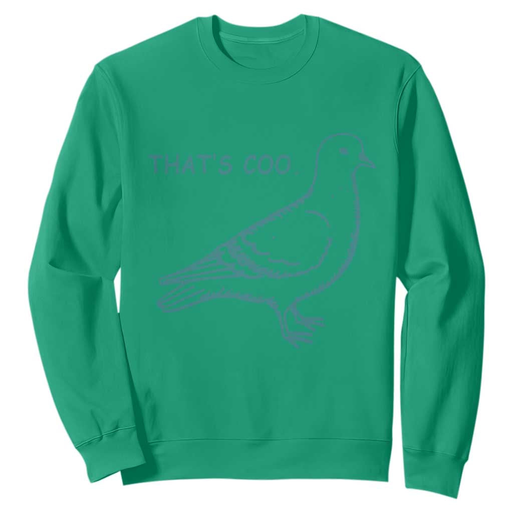 Pigeon Meme Sweatshirt Thats Coo Funny Pigeon Pun Vintage Bird 90s Graphic