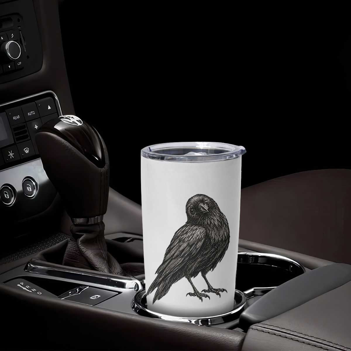 Winking Raven Crow Tumbler Cup Vintage Dark Academia Funny Bird Graphic TS10 Print Your Wear