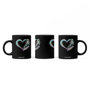 Metastatic Breast Cancer Thriver Coffee Mug Heart Ribbon Graphic