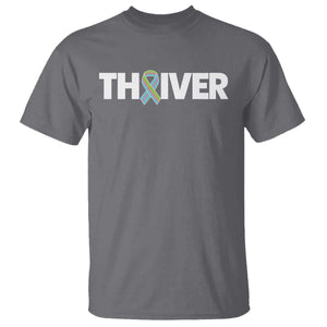 Metastatic Breast Cancer Thriver T Shirt Minimalist Ribbon Graphic