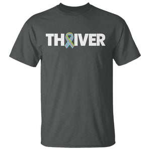 Metastatic Breast Cancer Thriver T Shirt Minimalist Ribbon Graphic