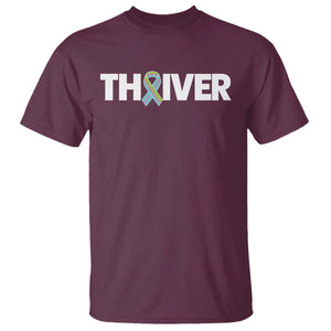 Metastatic Breast Cancer Thriver T Shirt Minimalist Ribbon Graphic