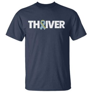 Metastatic Breast Cancer Thriver T Shirt Minimalist Ribbon Graphic
