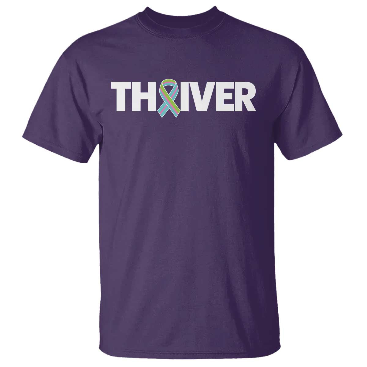 Metastatic Breast Cancer Thriver T Shirt Minimalist Ribbon Graphic