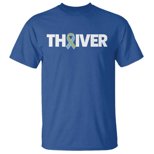 Metastatic Breast Cancer Thriver T Shirt Minimalist Ribbon Graphic