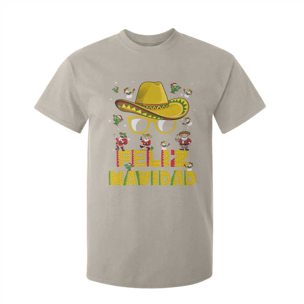 Mexico Christmas T Shirt For Kid Feliz Navidad Sombrero TS10 Sand Print Your Wear