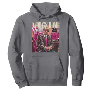 Daddy's Home Trump Pink Hoodie 2024 Take America Back Leopard TS10 Charcoal Print Your Wear