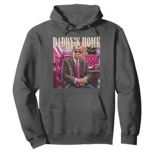 Daddy's Home Trump Pink Hoodie 2024 Take America Back Leopard TS10 Dark Heather Print Your Wear