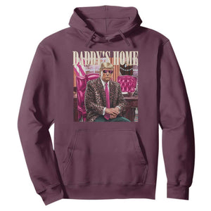 Daddy's Home Trump Pink Hoodie 2024 Take America Back Leopard TS10 Maroon Print Your Wear