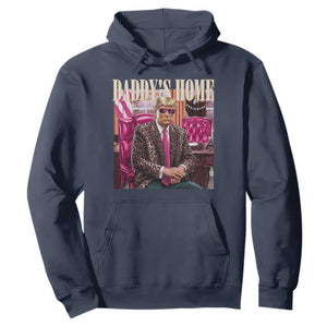 Daddy's Home Trump Pink Hoodie 2024 Take America Back Leopard TS10 Navy Print Your Wear