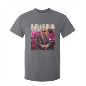 Daddy's Home Trump Pink T Shirt For Kid 2024 Take America Back Leopard TS10 Charcoal Print Your Wear