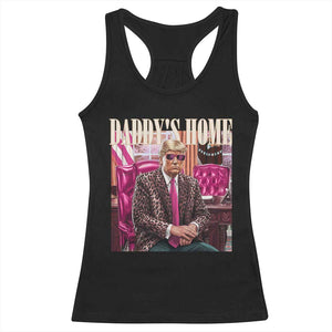 Daddy's Home Trump Pink Racerback Tank Top 2024 Take America Back Leopard TS10 Black Print Your Wear