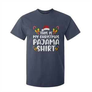 Funny Christmas T Shirt For Kid This Is My Christmas Pajama Shirt TS10 Navy Print Your Wear