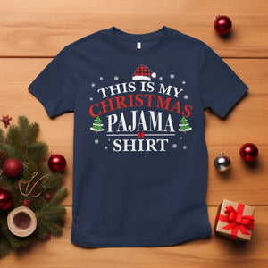 Funny Christmas Pajama T Shirt PJ PJS for Family TS10 Navy Print Your Wear