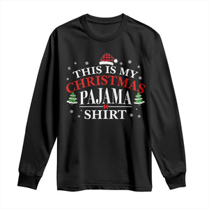 Funny Christmas Pajama Long Sleeve Shirt PJ PJS for Family TS10 Black Print Your Wear