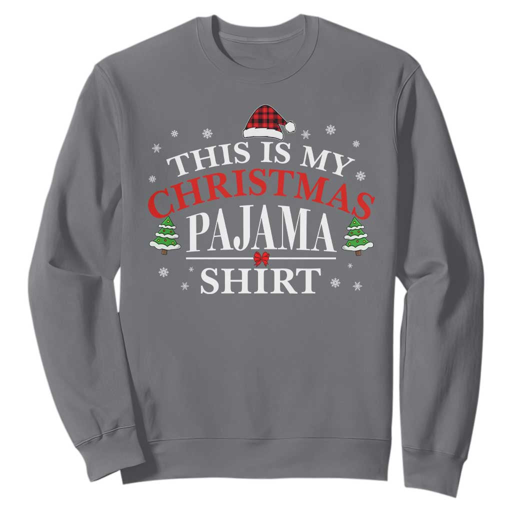 Funny Christmas Pajama Sweatshirt PJ PJS for Family TS10 Charcoal Print Your Wear