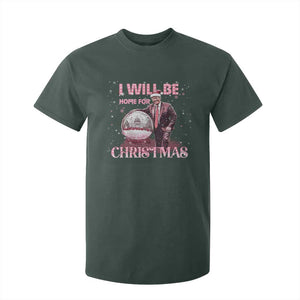 Funny Christmas Trump T Shirt For Kid I'll Be Home for Xmas Gifts TS10 Dark Forest Green Print Your Wear