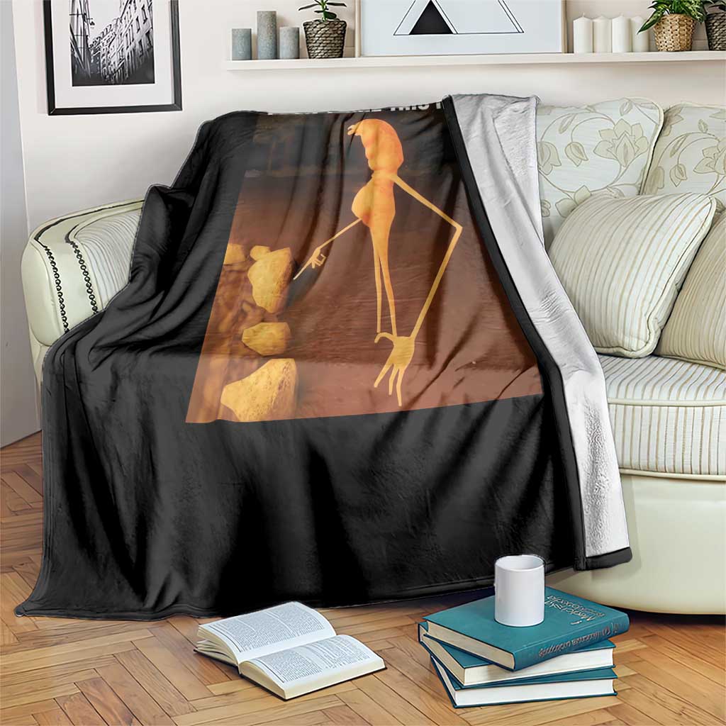 Marcus The Worm Christmas Throw Blanket I Don't Like This Rock Funny Meme TS10 Print Your Wear