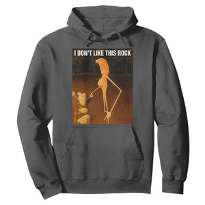Marcus The Worm Christmas Hoodie I Don't Like This Rock Funny Meme TS10 Dark Heather Print Your Wear