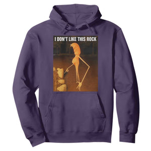 Marcus The Worm Christmas Hoodie I Don't Like This Rock Funny Meme TS10 Purple Print Your Wear