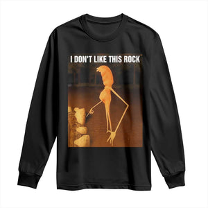 Marcus The Worm Christmas Long Sleeve Shirt I Don't Like This Rock Funny Meme TS10 Black Print Your Wear