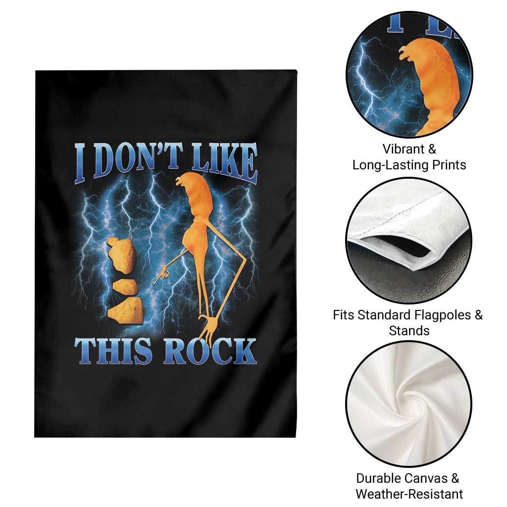Funny Christmas Marcus The Worm Garden Flag I Don't Like This Rock Brain Rot TS10 Print Your Wear