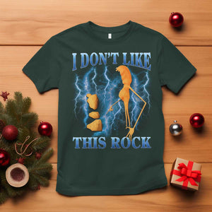 Funny Christmas Marcus The Worm T Shirt I Don't Like This Rock Brain Rot TS10 Dark Forest Green Print Your Wear