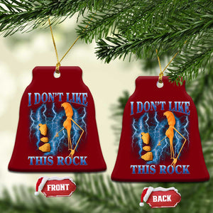 Funny Christmas Marcus The Worm Ceramic Ornament I Don't Like This Rock Brain Rot TS10 Print Your Wear