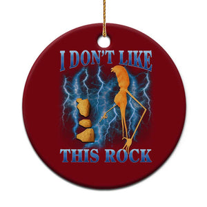 Funny Christmas Marcus The Worm Ceramic Ornament I Don't Like This Rock Brain Rot TS10 1pc Red Print Your Wear