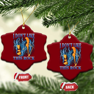 Funny Christmas Marcus The Worm Ceramic Ornament I Don't Like This Rock Brain Rot TS10 Print Your Wear
