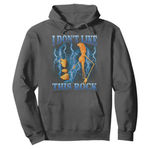 Funny Christmas Marcus The Worm Hoodie I Don't Like This Rock Brain Rot TS10 Dark Heather Print Your Wear