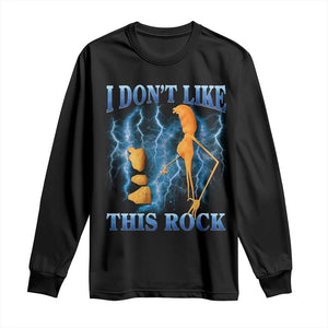 Funny Christmas Marcus The Worm Long Sleeve Shirt I Don't Like This Rock Brain Rot TS10 Black Print Your Wear